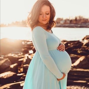 PinkBlush Maternity PhotoShoot Maxi Dress